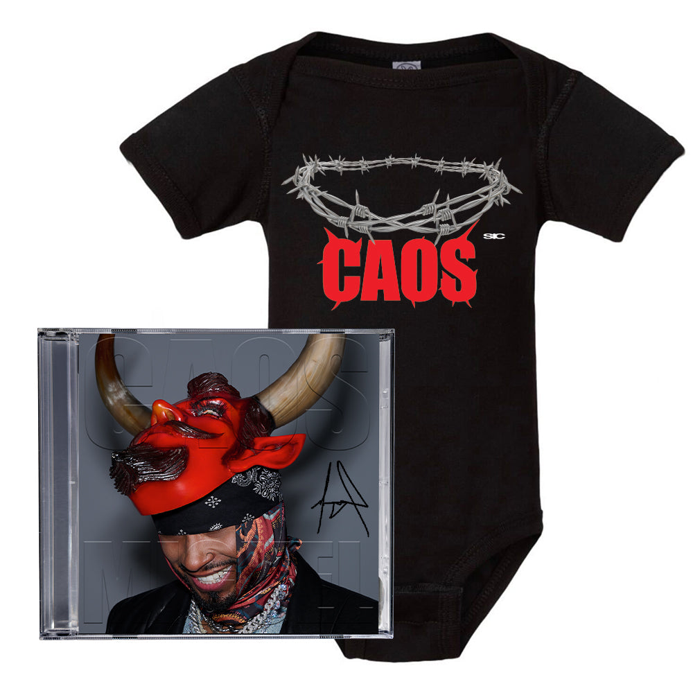 CAOS Special Edition CD Box Set – CD (signed by Miguel) + Limited Edition CAOS/ANGEL Baby Onesie Set (2PC)