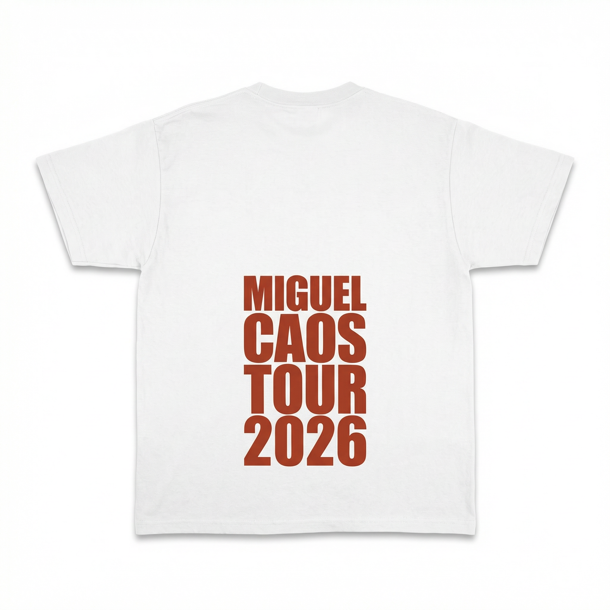 S1C Destroy Racism CAOS TOUR T-Shirt (WHITE)