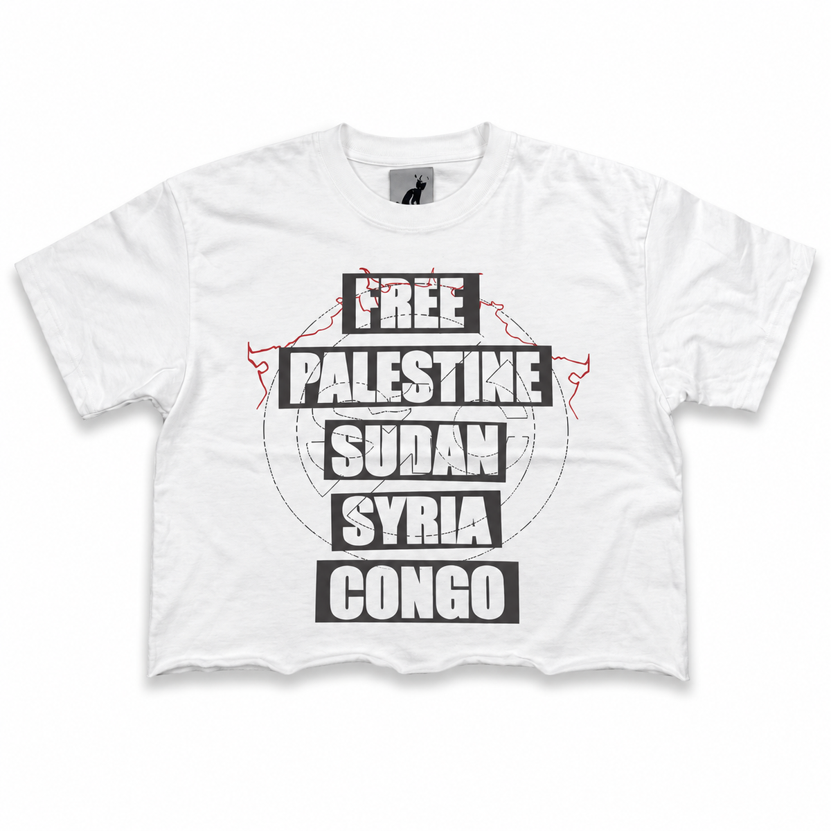 'Free Palenstine' Crop Tee